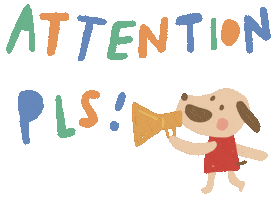 Dog Attention Sticker by Miss NoProblem