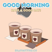 Good Morning Coffee GIF by Silly Kitties