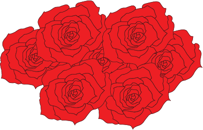 Red Roses Sticker