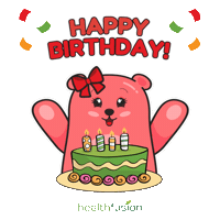 Party Birthday Sticker by Health Fusion