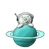 Happy Space Cowboy Sticker