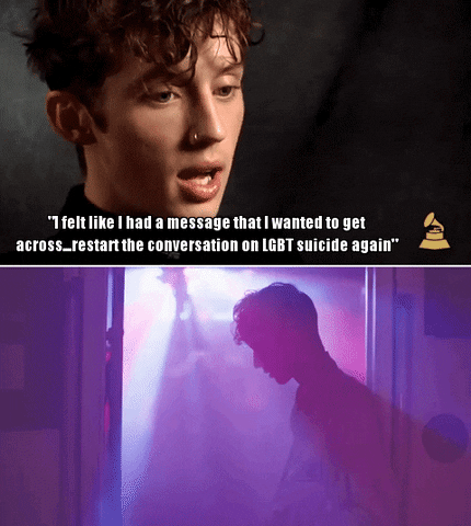 troye sivan interview GIF by Recording Academy / GRAMMYs