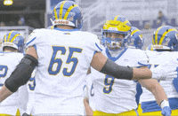 BlueHens football basketball hug ncaa GIF