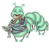 Ice Cream Eating Sticker