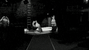 skipping b&w GIF by Zackary Rabbit