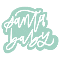 santa baby christmas Sticker by DeBrosse