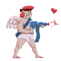 In Love Kiss Sticker by Juan Billy