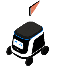 Robot Love Sticker by Kiwibot
