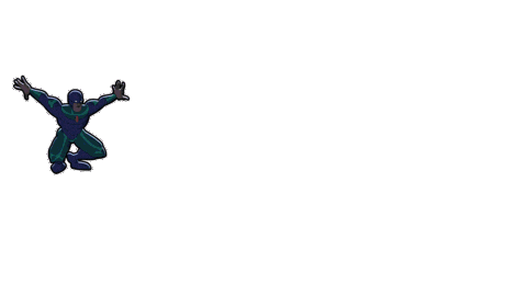 Jumping Super Hero Sticker