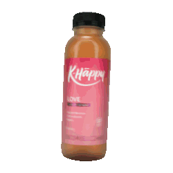 Khappykombucha giphyupload spin kombucha bottles Sticker