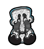 bobysotherworld happy art baby trippy Sticker