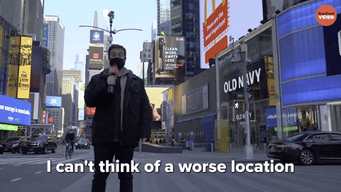 Times Square Marvel GIF by BuzzFeed