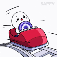 Roller Coaster Seal GIF by Sappy Seals