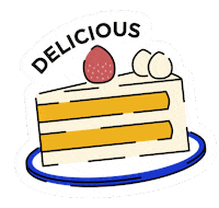 Cafe Cake Sticker by KrisFlyer.Official