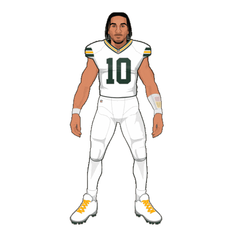 Green Bay Packers Love Sticker by SportsManias