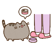 Cat Food Eating Sticker by Pusheen