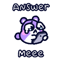 Hamster Answer Me Sticker