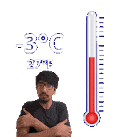 27 Degrees Fahrenheit Sticker