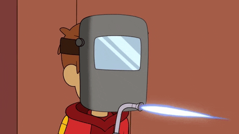 animations welding GIF by Cartoon Hangover