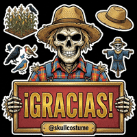 Skull Agradecer GIF