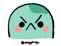 Angry Sticker by angy frog