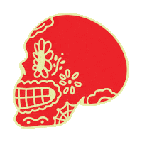 Red Skull Halloween Sticker by Bodega