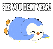 Happy New Year Penguin Sticker by Pudgy Penguins