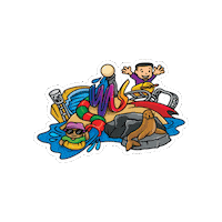 Abu Dhabi Fun Sticker by Yas Island Abu Dhabi