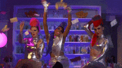 nikwestbass party celebrate make it rain black girl magic GIF