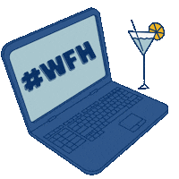 Work From Home Sticker by The Surf House Byron