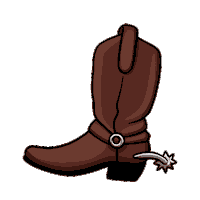 nmstatefair cowboy boot newmexico statefair Sticker