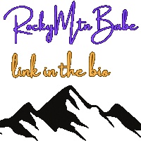 rockymtnbabe purple branding influencer colorado Sticker