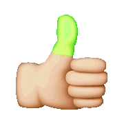 thumbs STICKER by imoji