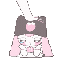 bibifuffy sad kitty oc pat Sticker