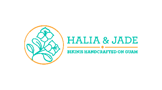 HaliaAndJade handmade bikini local swimsuit Sticker