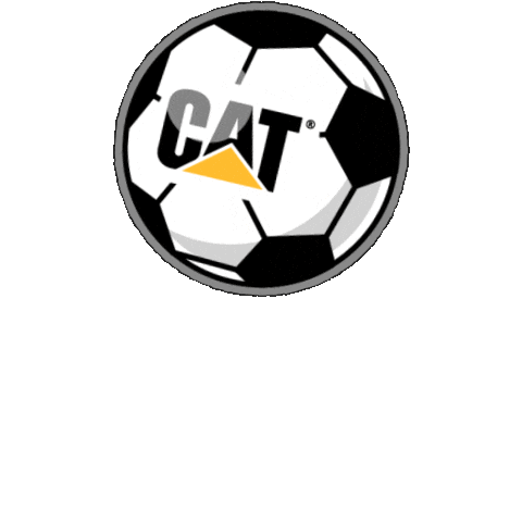 Cat Soccer Sticker by Caterpillar Inc.