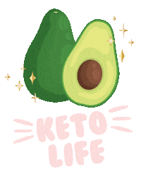 jazhandmade avocado keto avo lowcarb Sticker