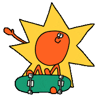 Sun Skatenation Sticker by Dalapower