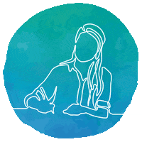 infodesignerin work drawing creative think Sticker