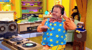 Scratching Justin Fletcher GIF by CBeebies