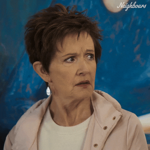 Youre Weird Susan Kennedy GIF by Neighbours (Official TV Show account)