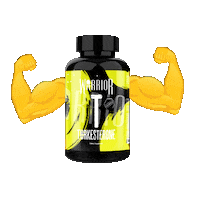 Workout Muscle Sticker by WarriorSupps