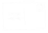 Wish You Were Here Postcard Sticker