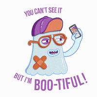 danvillage ghost selfie ghostie boo-tiful GIF