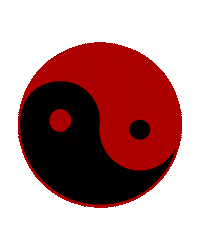 Yin-Yang Loop Sticker by Soto Asa