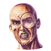 Scary Face Ptpp Sticker by Pull The Plug Patches