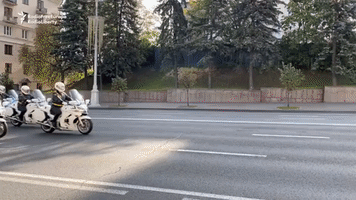 Lukashenko Motorcade Drives Through Minsk on Day of Controversial Inauguration