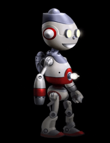 artwithbyte giphyupload robot spine animation game states GIF