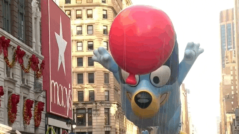 Macys Parade Bluey GIF by The 97th Macy’s Thanksgiving Day Parade