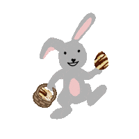 Easter Bunny Sticker by Drizzilicious